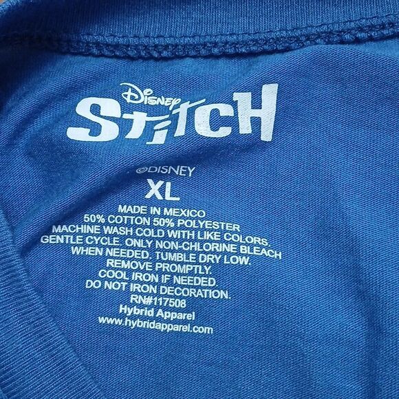 Disney Stitch July 4th Patriotic fireworks short sleeve tshirt Sz XL NWOT - Picture 5 of 5